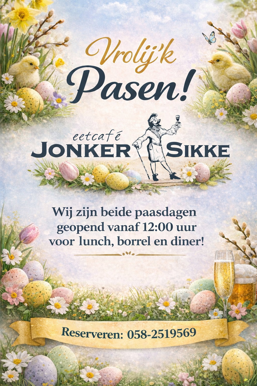 Beide paasdagen geopend!